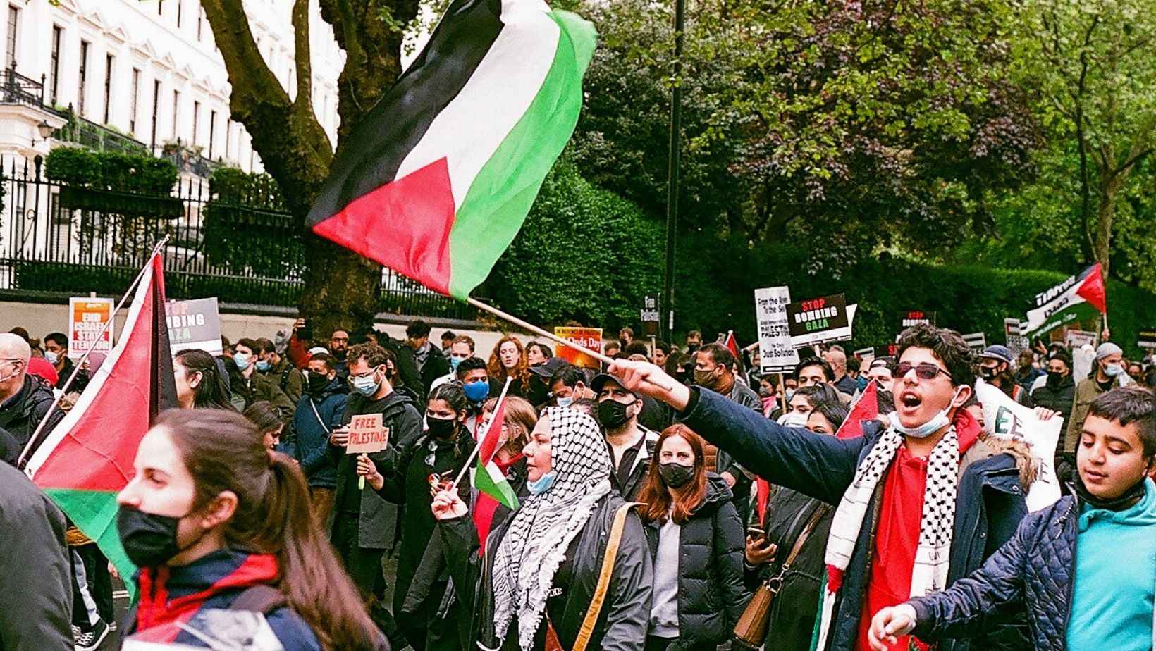 palestine protest prague