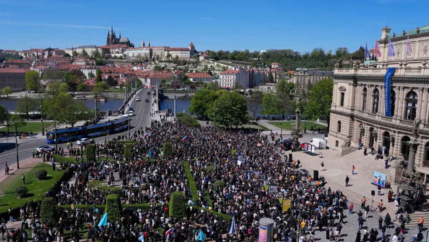 Czech Students Protest Government Plan to Overhaul Funding for Public Media